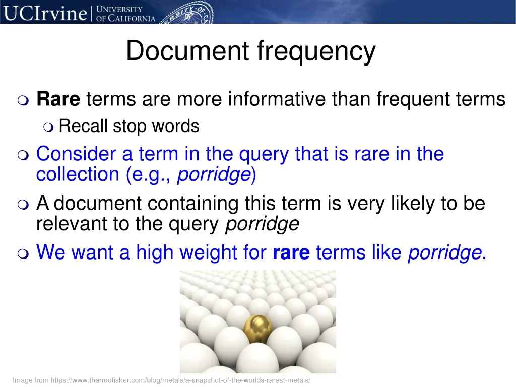 document frequency