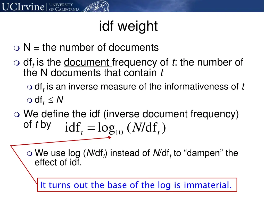 idf weight