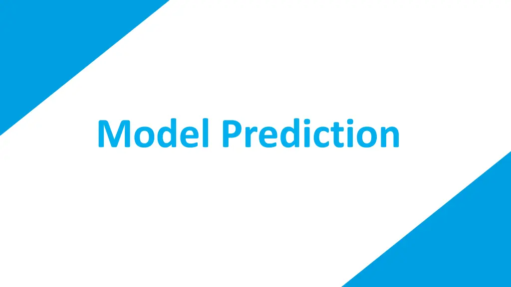 model prediction