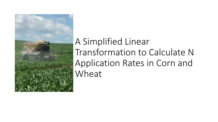 a simplified linear transformation to calculate