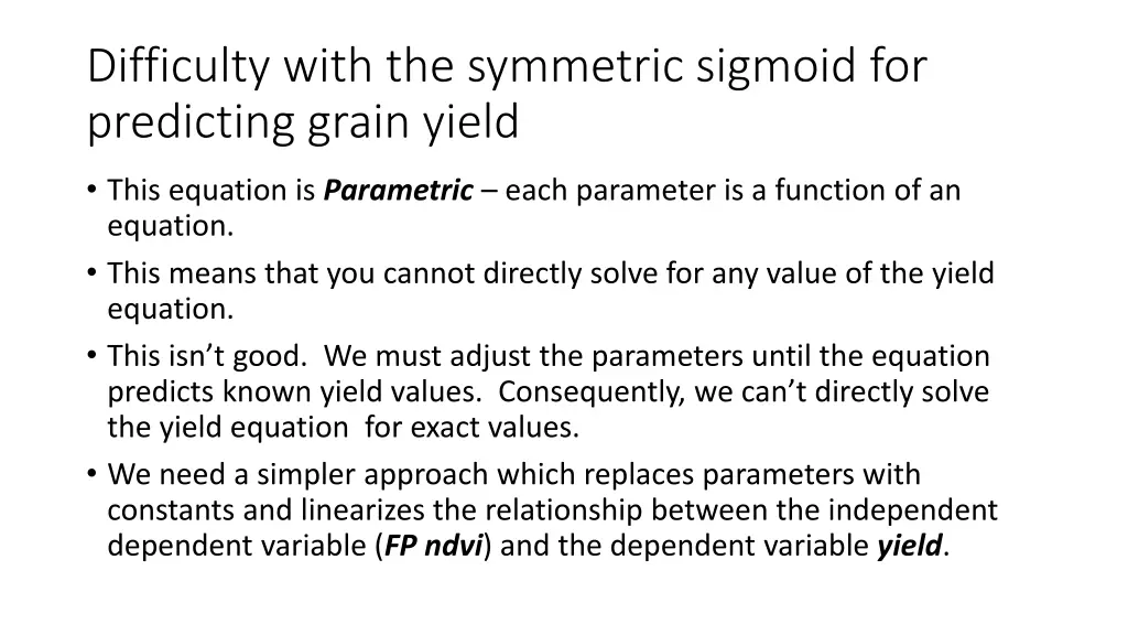 difficulty with the symmetric sigmoid