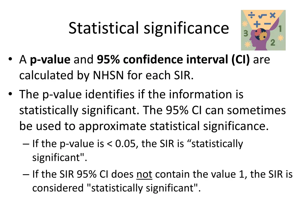 statistical significance