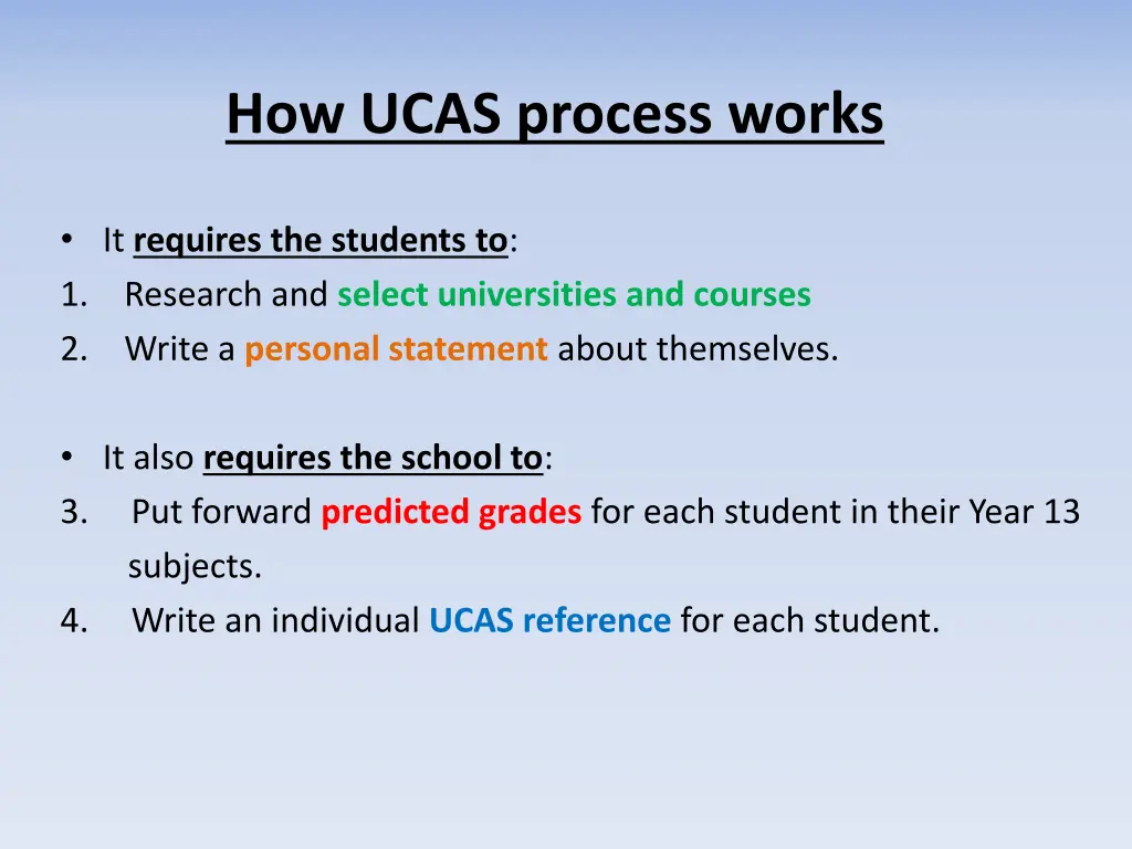 how ucas process works