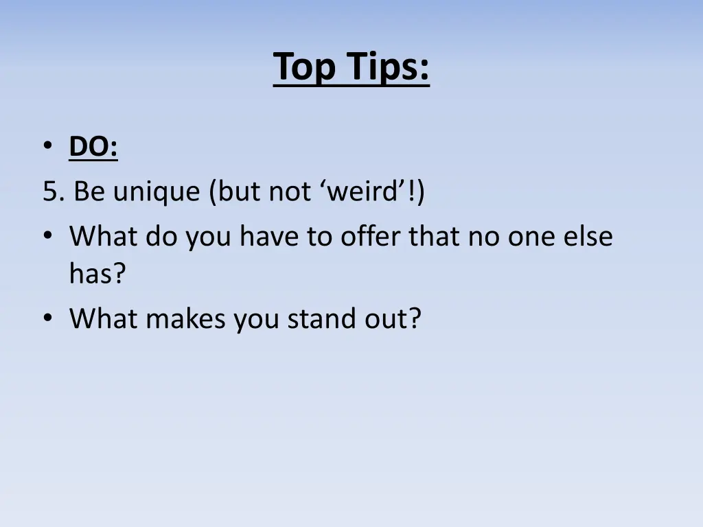 top tips 2