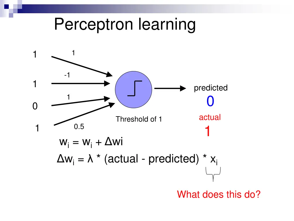 perceptron learning 10