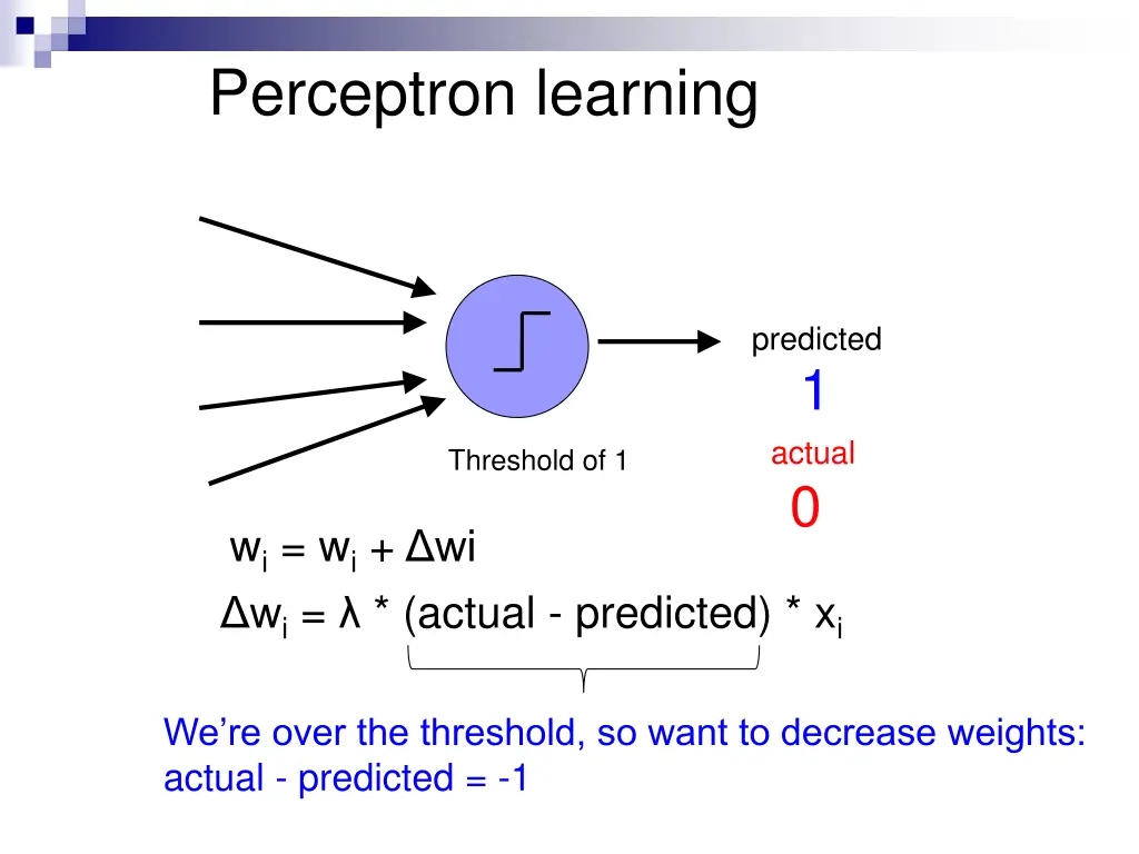 perceptron learning 9