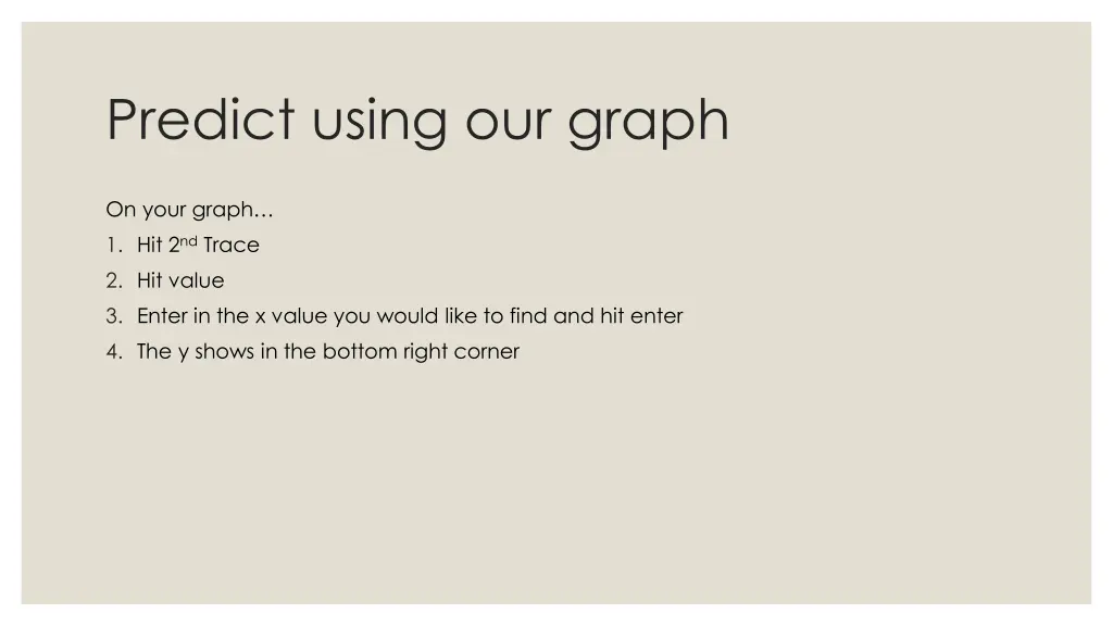 predict using our graph