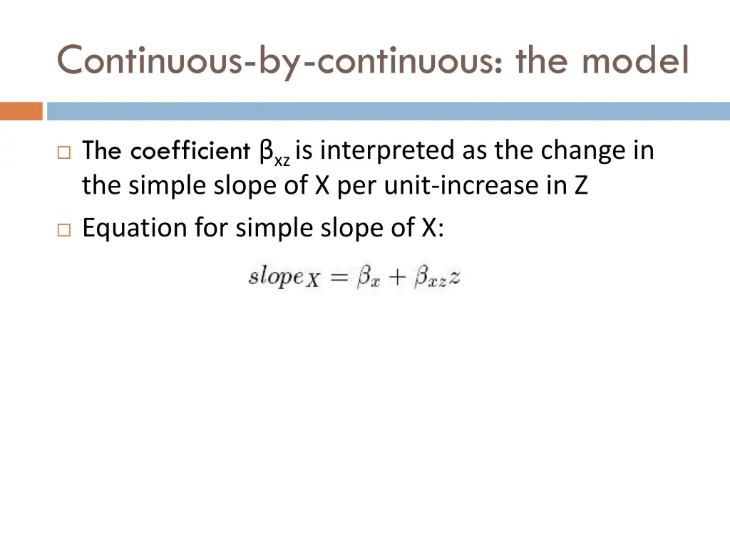 continuous by continuous the model 2