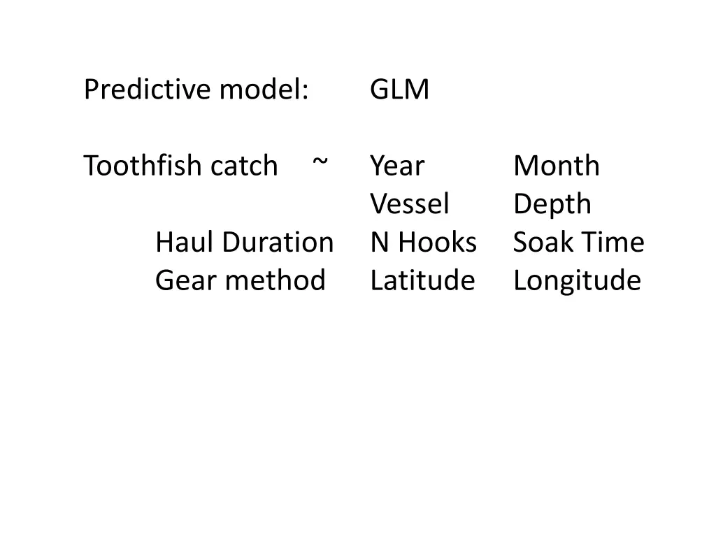 predictive model