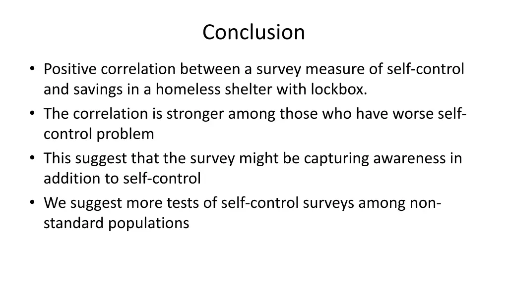 conclusion