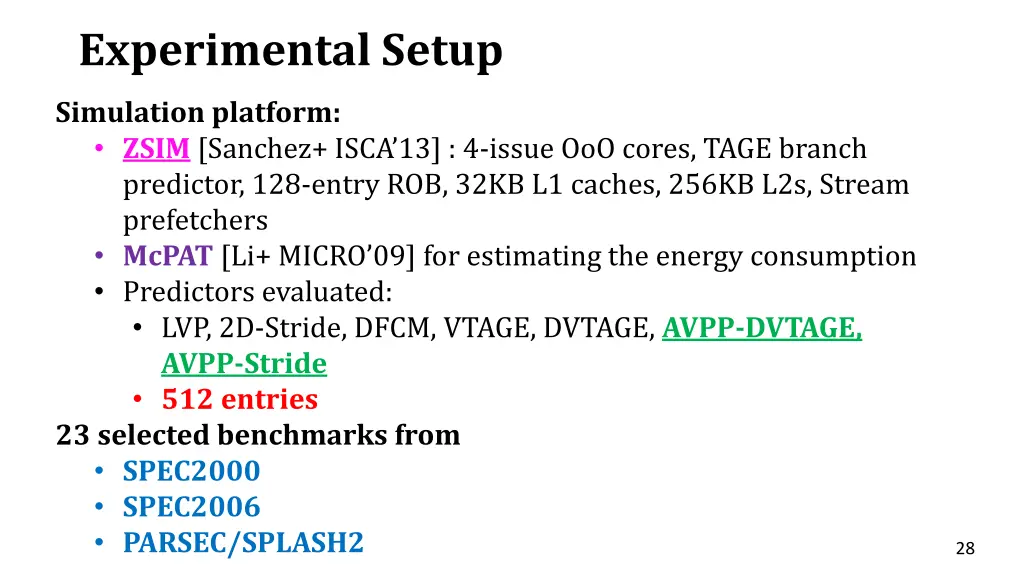 experimental setup