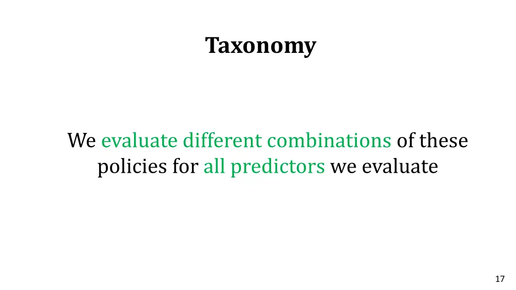 taxonomy