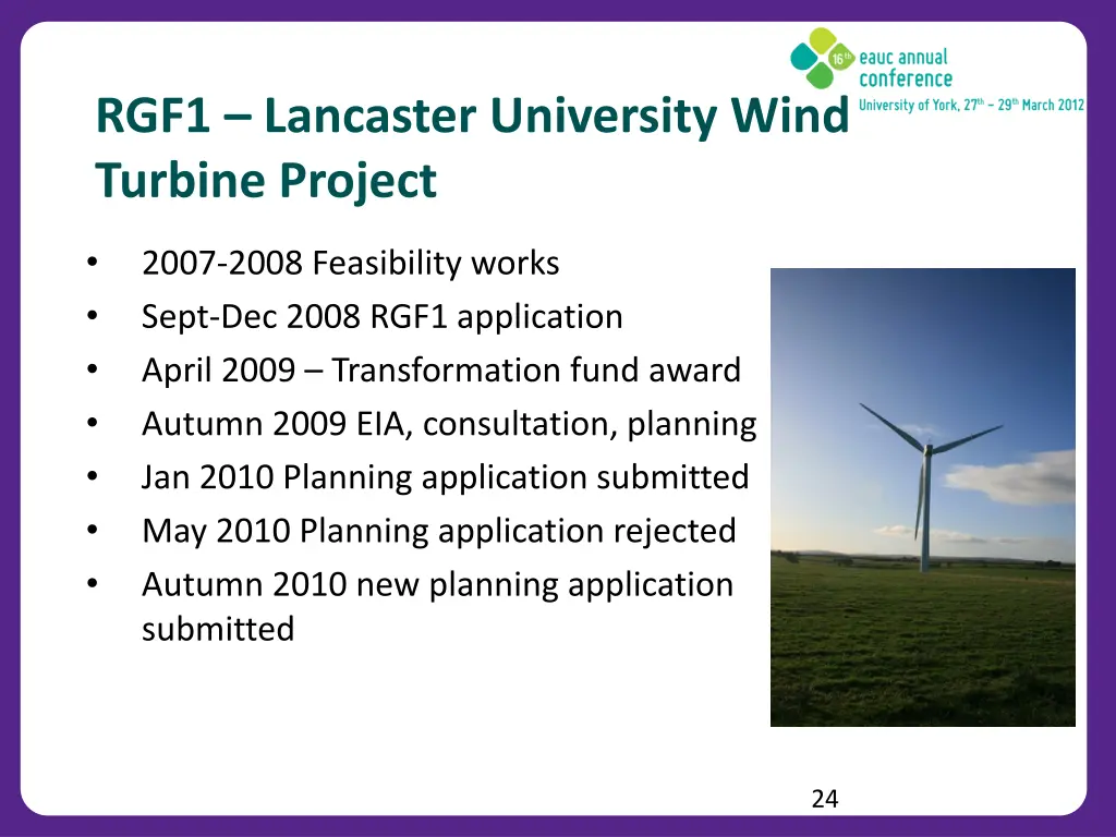 rgf1 lancaster university wind turbine project 1