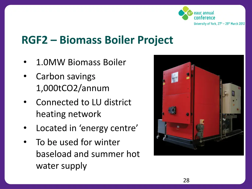 rgf2 biomass boiler project