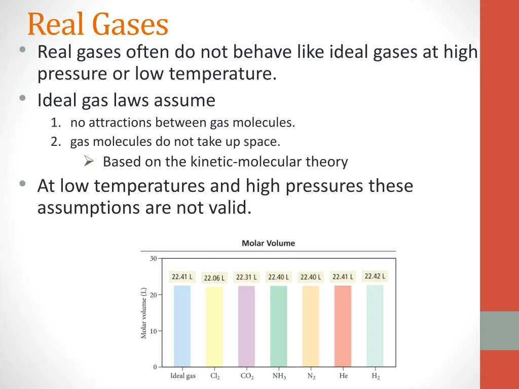 real gases real gases often do not behave like