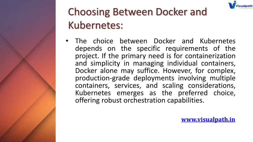 choosing between docker and kubernetes