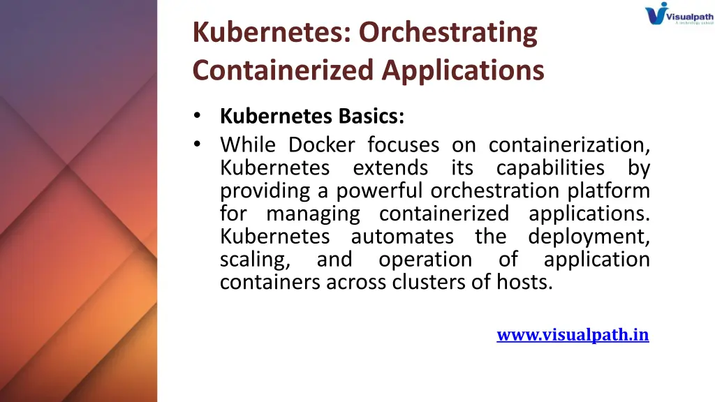 kubernetes orchestrating containerized