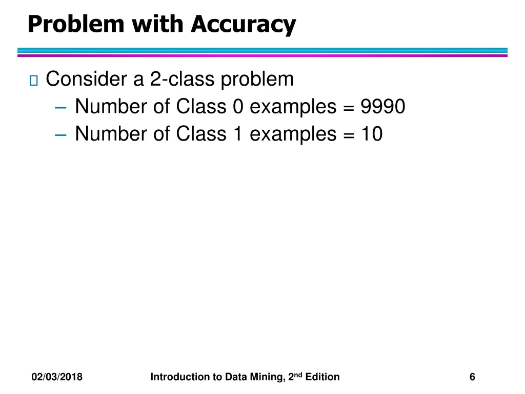 problem with accuracy