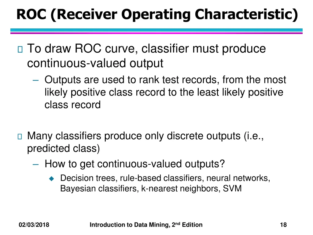 roc receiver operating characteristic 1