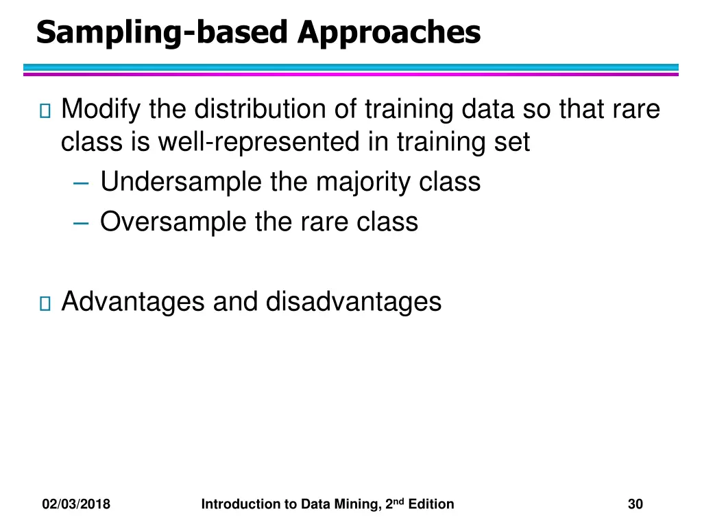 sampling based approaches