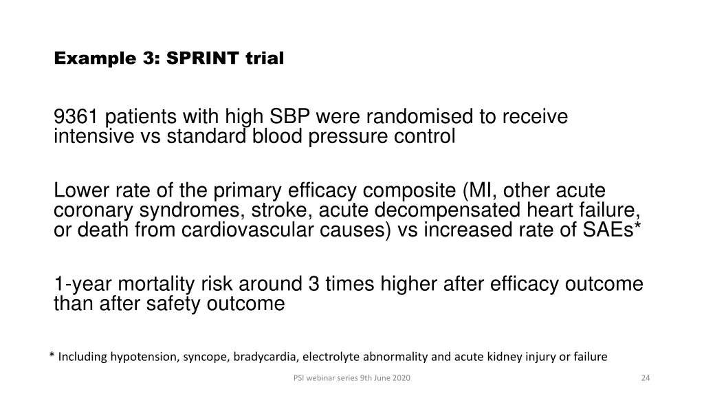 example 3 sprint trial