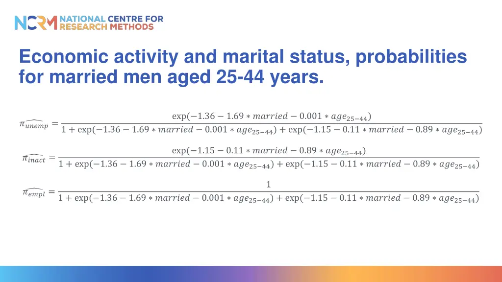 economic activity and marital status