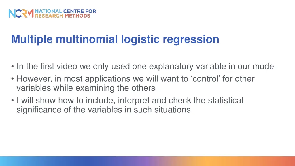 multiple multinomial logistic regression