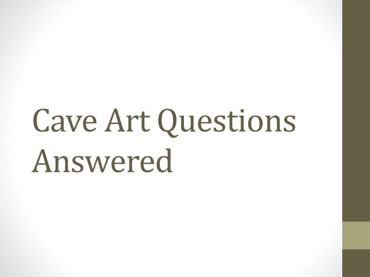 cave art questions answered