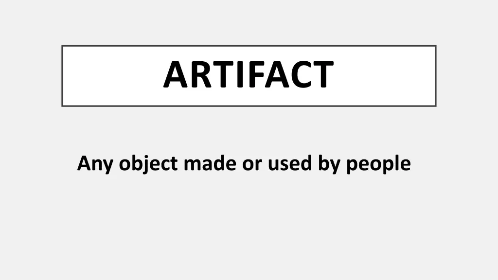 artifact