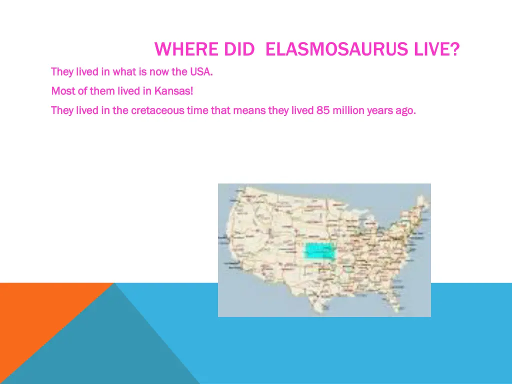 where did elasmosaurus live they lived in what