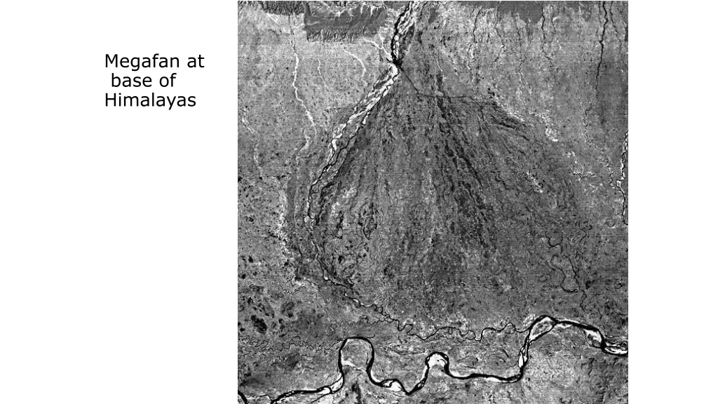 megafan at base of himalayas