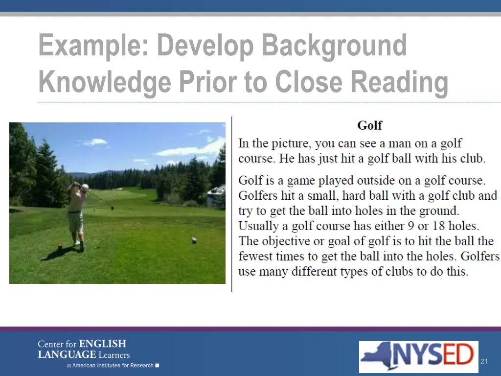 example develop background knowledge prior 1