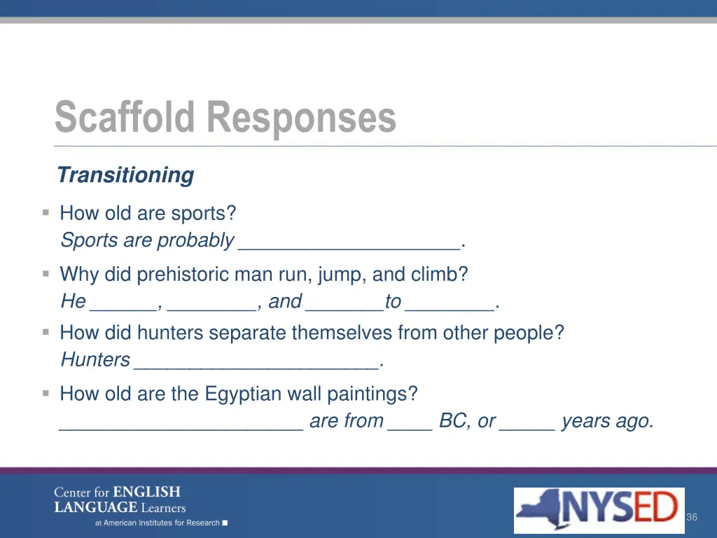 scaffold responses 1