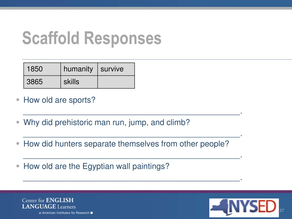 scaffold responses 2