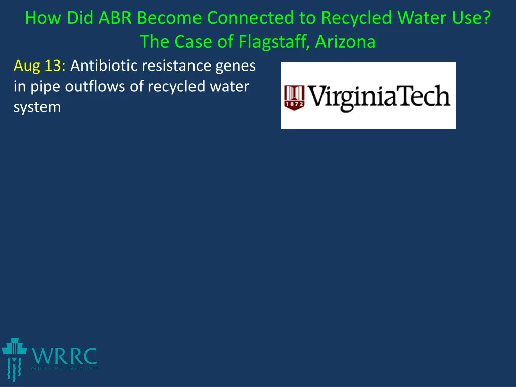 how did abr become connected to recycled water 1