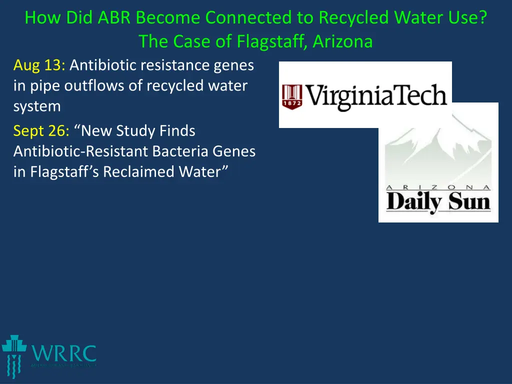 how did abr become connected to recycled water 2