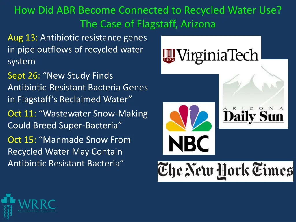 how did abr become connected to recycled water 3