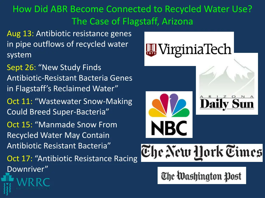 how did abr become connected to recycled water 4