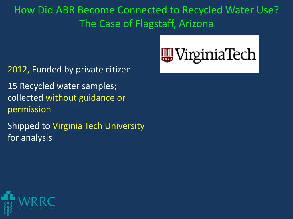 how did abr become connected to recycled water