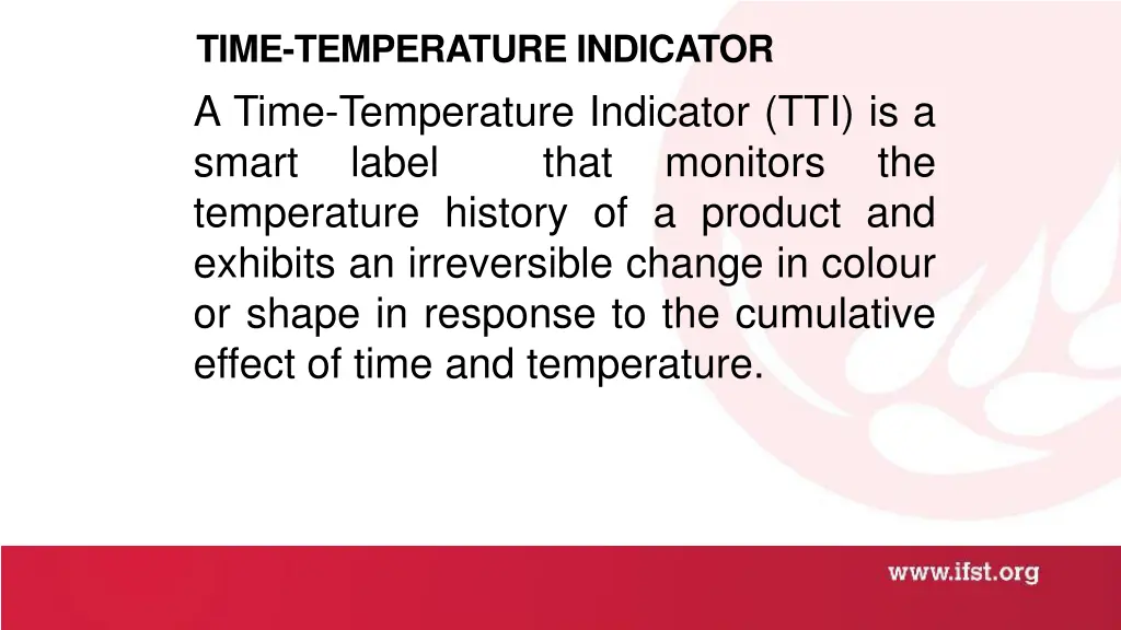 time temperature indicator a time temperature