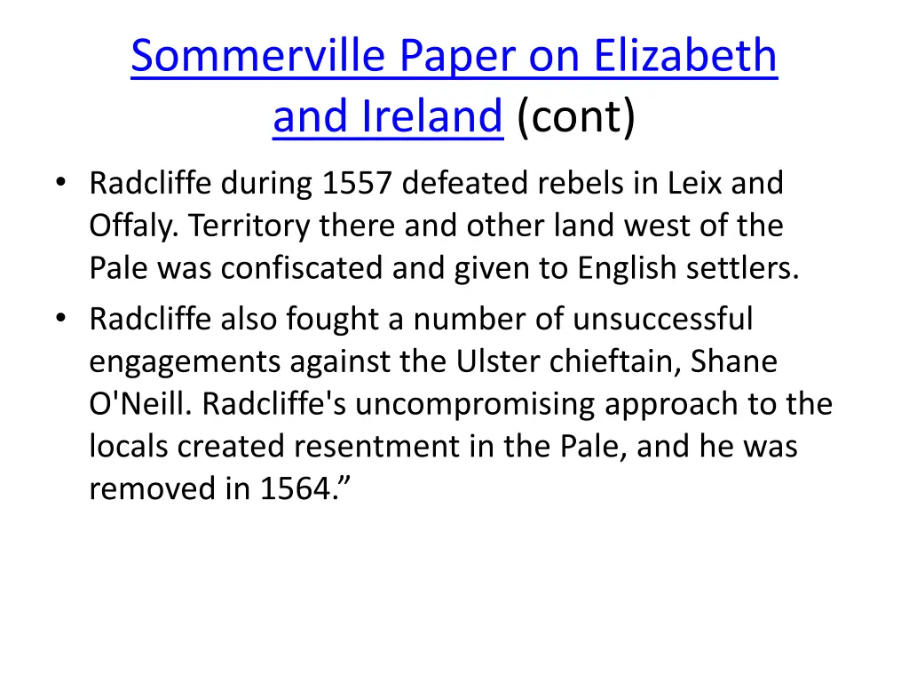 sommerville paper on elizabeth and ireland cont