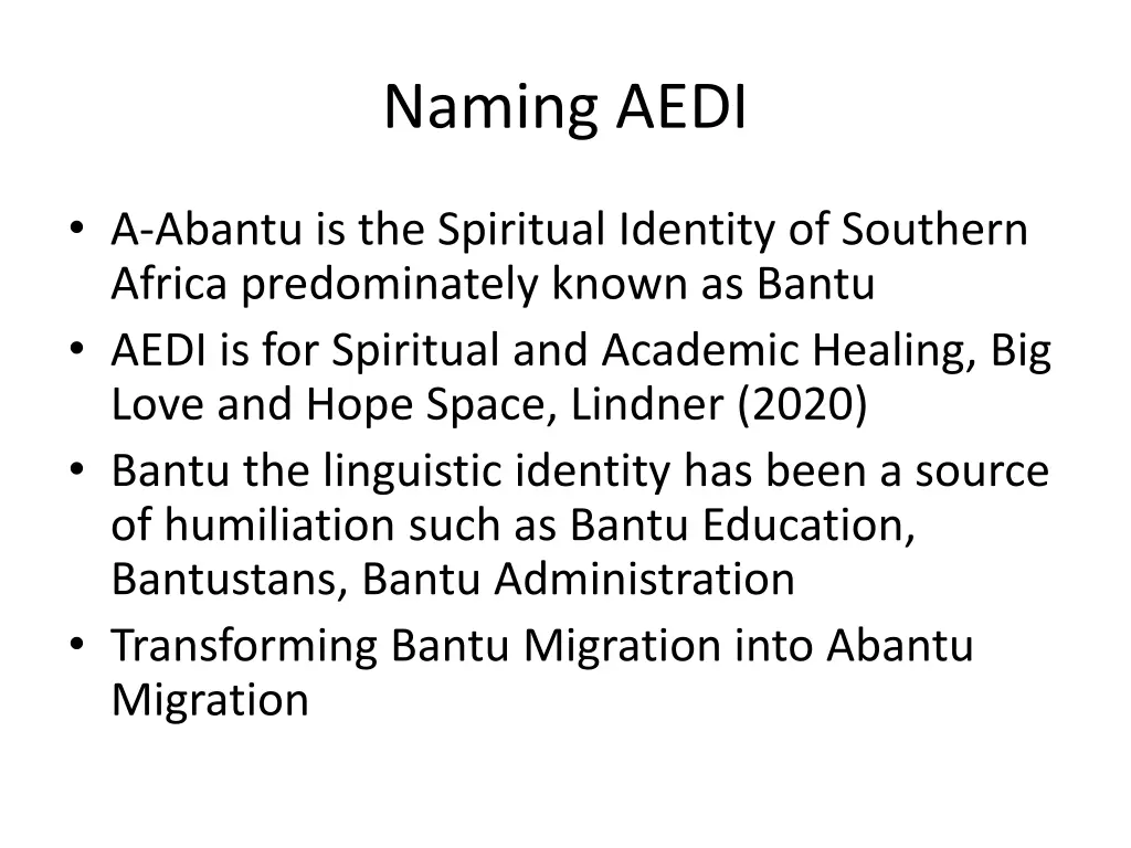 naming aedi