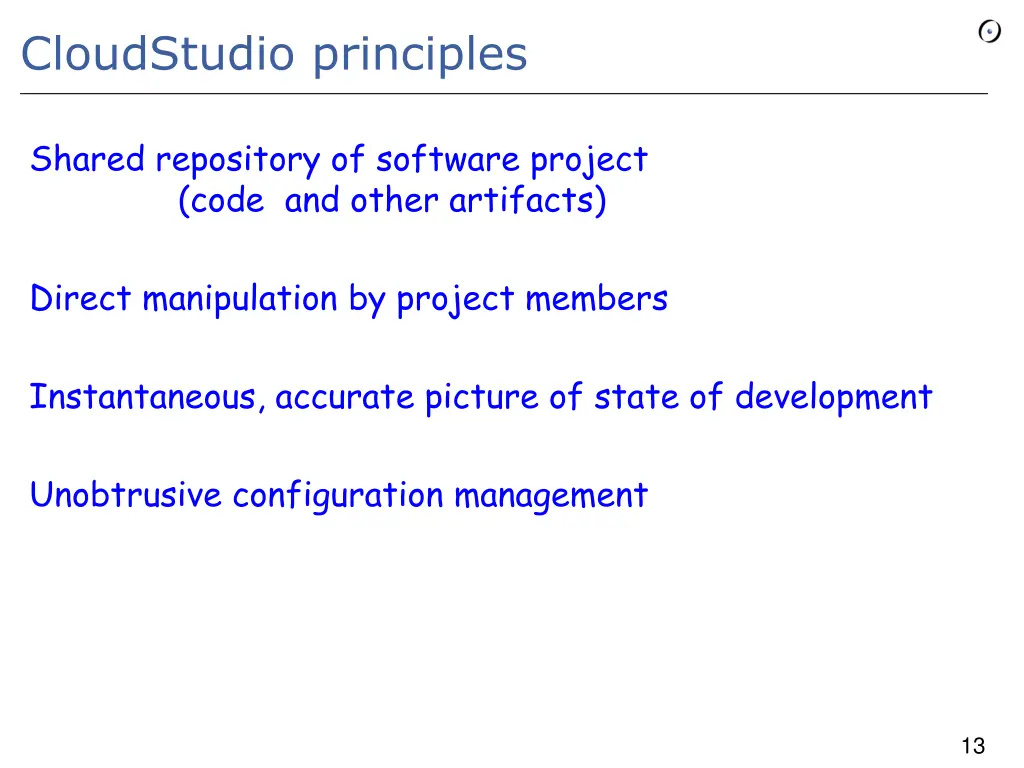 cloudstudio principles