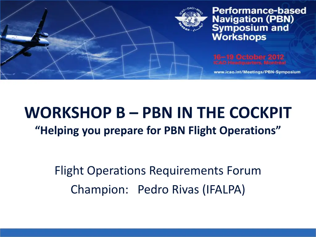 workshop b pbn in the cockpit helping you prepare 1