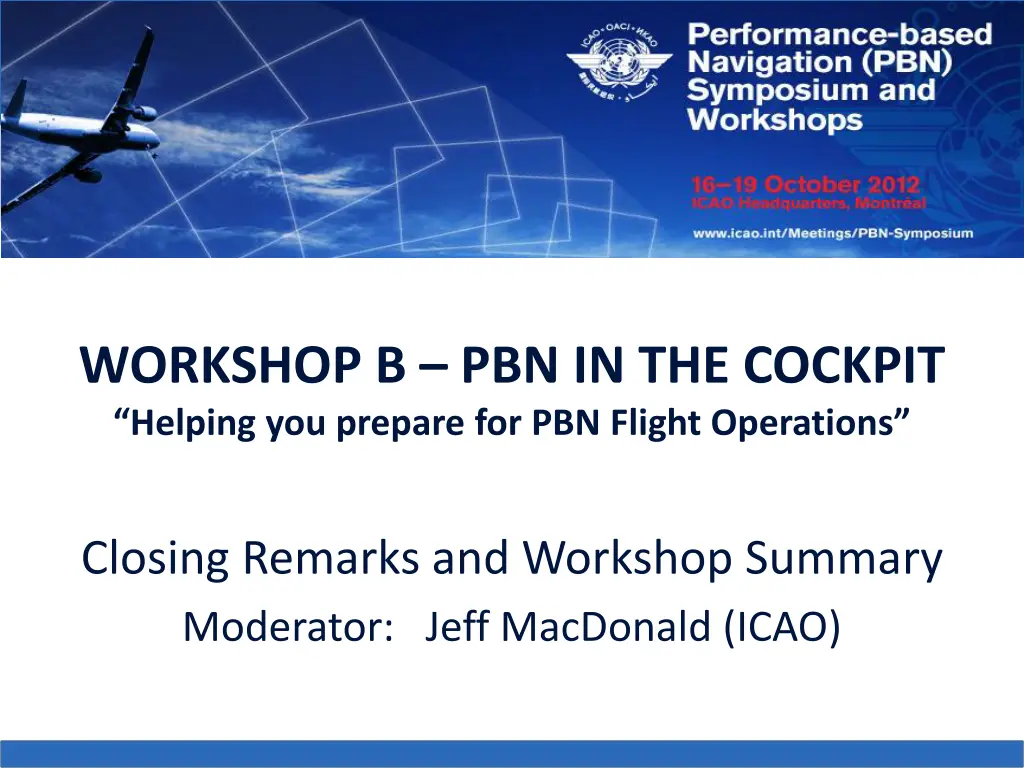 workshop b pbn in the cockpit helping you prepare 8