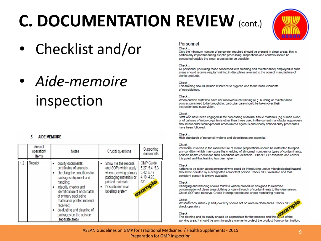 c documentation review cont 1