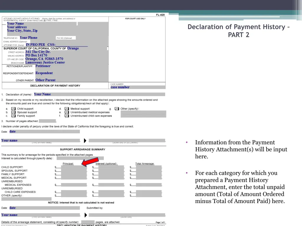 declaration of payment history part 2