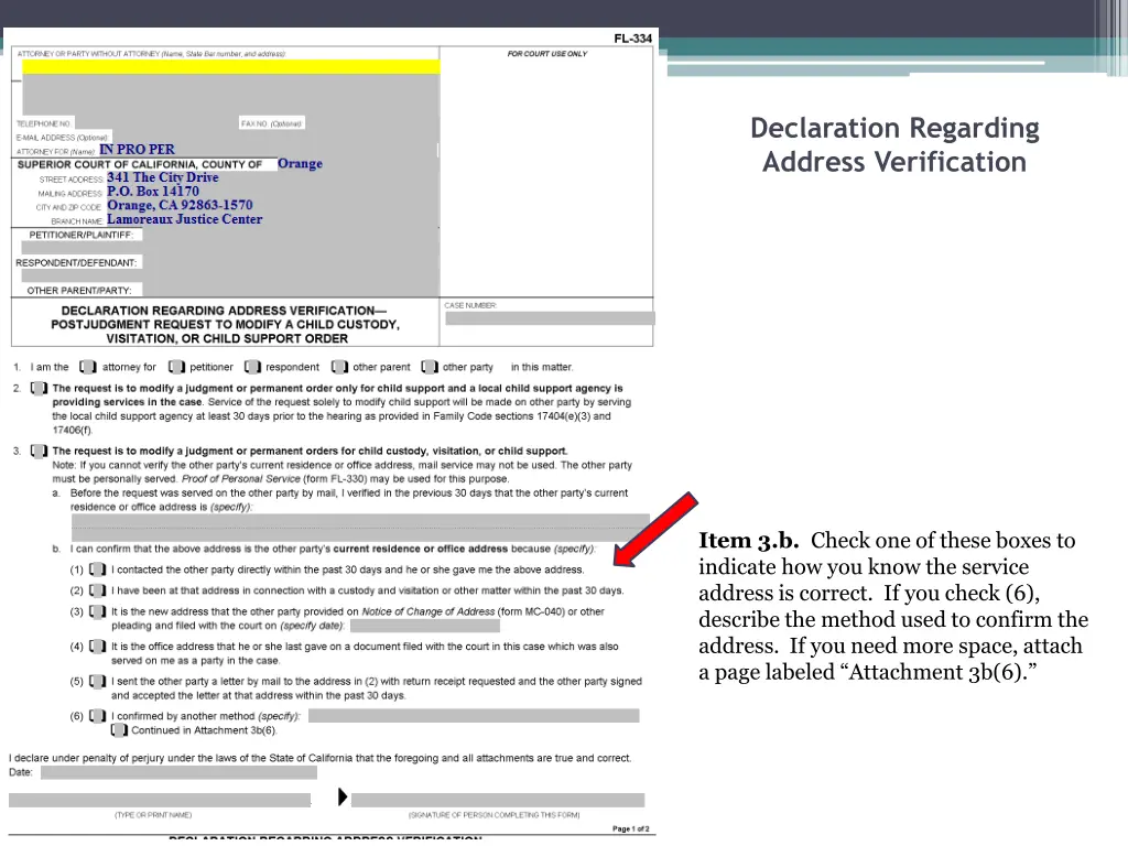 declaration regarding address verification 7