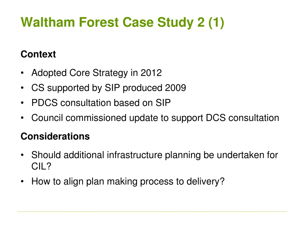 waltham forest case study 2 1