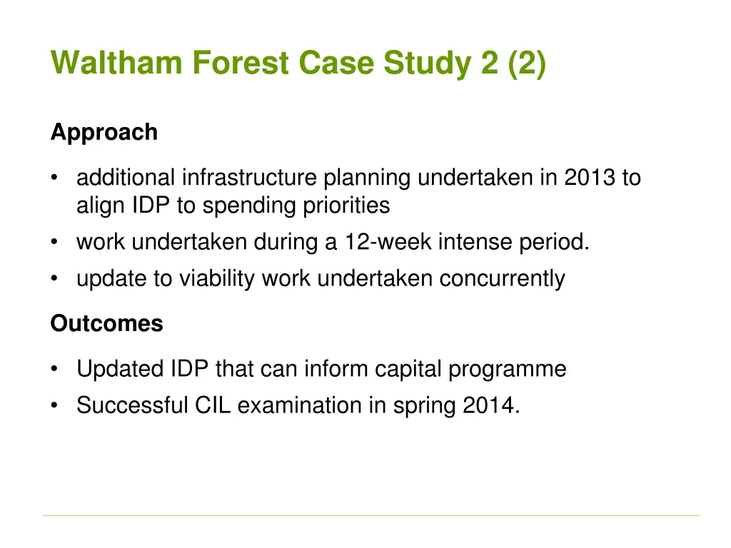 waltham forest case study 2 2